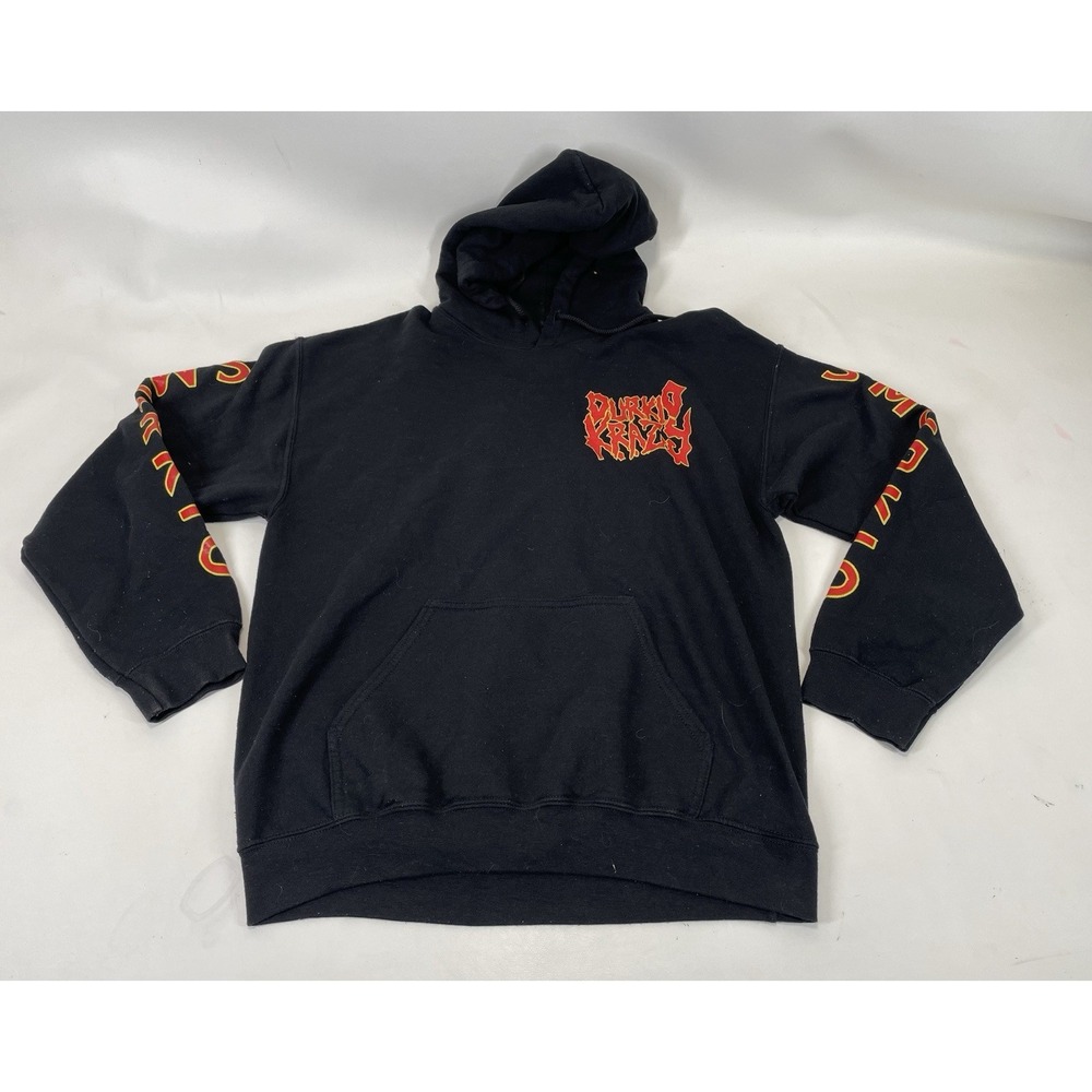 OTF Durkio Krazy Graphic Hoodie Sweatshirt Mens Size M Black